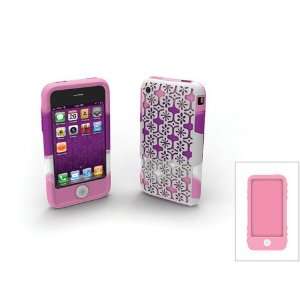  Tech Candy Flower Power Case Set for iPhone 3 Cell Phones 
