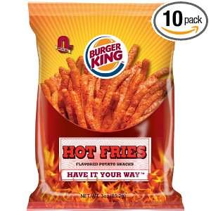 Burger King Hot Fries, 3 Ounce (Pack of 10)  Grocery 