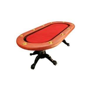  Elite 94 Sunken Playing Surface Poker Table in Red: Toys 