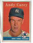 1958 Topps Baseball #333 Andy Carey, Yankees