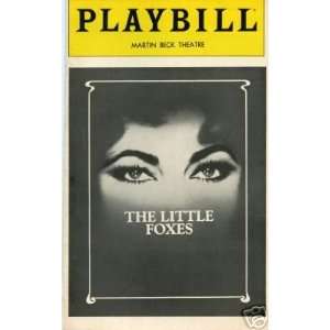 PLAYBILL   THE LITTLE FOXES 1981 Martin Beck Theatre