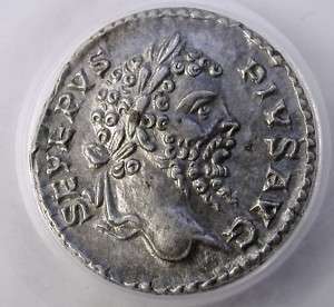 Titus Flavius Domitianius Roman Silver Denarius 89 AD CGS VF 40  