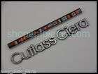 Olds Cutlass Ciera International fender metal ornament emblem badge 