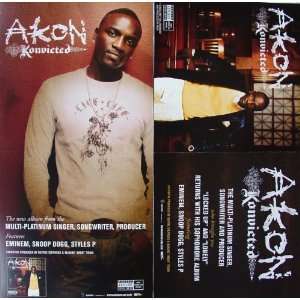 Akon   Konvicted   Two Sided Poster   New   Rare   Aliaune Badara Akon 