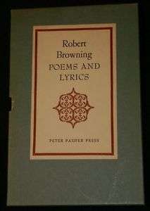 Peter Pauper Press POEMS AND LYRICS 1950 w/Slipcase  