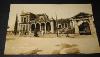 Old 1930s Chalet Zuno Guadalajara MEXICO RPPC POSTCARD  