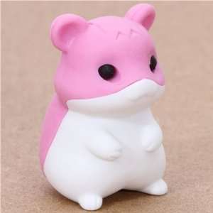  cute pink hamster eraser from Japan by Iwako: Toys & Games
