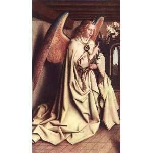   name The Ghent Altarpiece   Angel of the Annunciation, By Eyck Jan