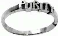 Solid Rock Jewelry PURITY Sterling Silver Promise Ring  