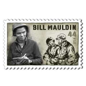 Bill Mauldin 4 US Postage 44 cent Stamps  