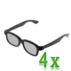  GTMax 4x 3D Polarized Glasses Basic Square for Watching 3D 