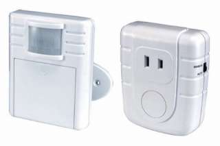 HeathCo WC 6006 WH Wireless Motion Sensor and Lamp Plug in   100 ft 