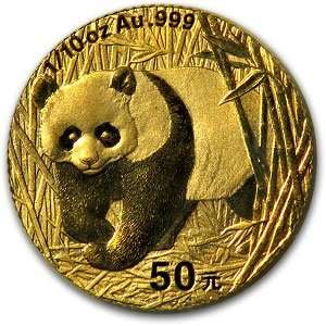  2001 (1/10 oz) Gold Chinese Pandas   (Sealed) Health 