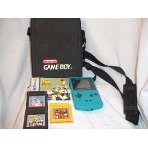  GAME BOY COLOR BRIGHT BLUE W/ 3 GAMES 