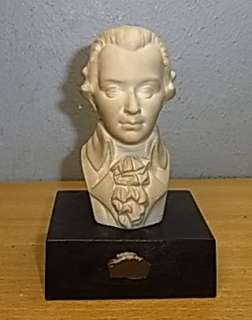 Vintage German Porcelain Mozart Bust #D  