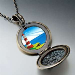  Travel & Culture Lighthouse Photo Pendant Necklace 