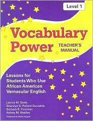 Vocabulary Power Teachers Manual, Level 1 Lessons for Students Who 