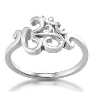   Style Yoga, Aum, Om, Ohm, India Symbol Ring, Size 7: Jewelry
