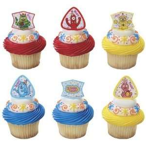  12 Yo Gabba Gabba Cupcake Rings Cake Toppers: Kitchen 