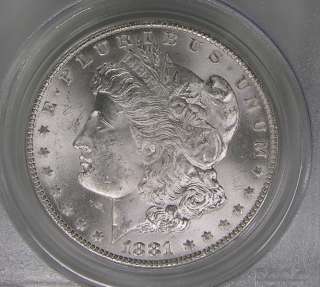   CC MORGAN SILVER DOLLAR MS 64 PCGS (#0599) Nice Certified Coin  