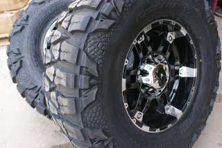 18 Inch XD Spy Wheels Rims Nitto Mud Grappler 33 Tires Chevy 