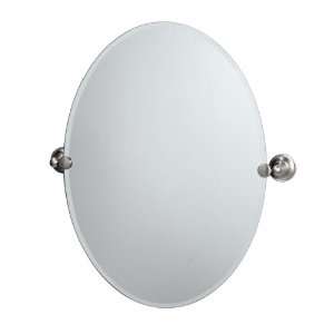  Gatco 4339 Tiara Oval Wall Mirror, Satin Nickel: Home 
