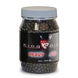   King Arms 6mm airsoft BBs, 0.43g, 2,000 rds, black