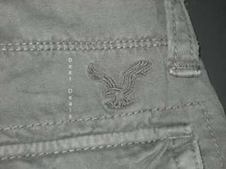 American Eagle AE Mens Classic Length GRAY CARGO Shorts NEW FREE FAST 