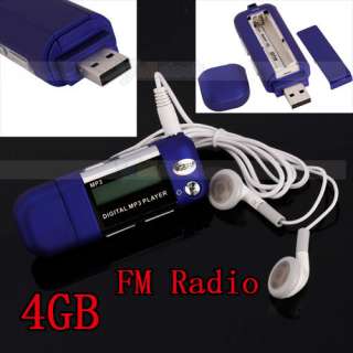   LCD Blue Display MP3 Player FM Radio Built in USB Interface  