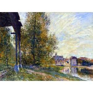  Oil Painting Near Moret sur Loing Alfred Sisley Hand 