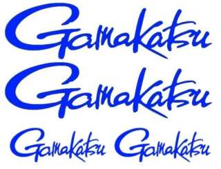 GAMAKATSU HOOK ~~SET OF FOUR~~ VINYL DECAL STICKER  