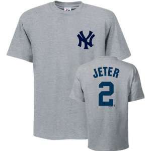   Name and Number Grey New York Yankees T Shirt: Sports & Outdoors