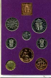 Great Britain and Northern Ireland 1970 Proof Set with 8 coins  