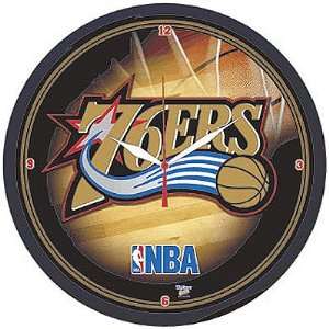  Philadelphia 76ers NBA Round Wall Clock: Sports 