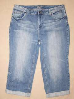 Womens Zana Di jeans size 18 stretch cuffed capris  