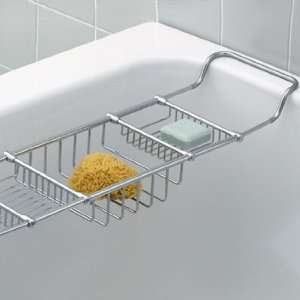  Valsan 53405CR Essentials Adjustable Bathtub Rack In 