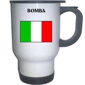  Italy (Italia)   BOMBA White Stainless Steel Mug 