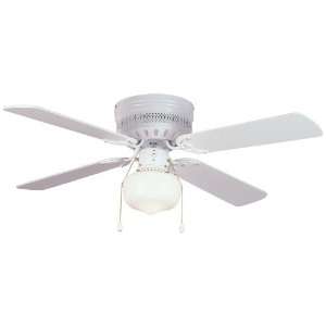Hardware House 41 5745 Trinidad 42 Inch Flush Mount Ceiling Fan, White 