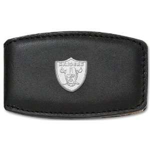    Oakland Raiders Silver Leather Money Clip: Sports & Outdoors