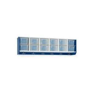  12 Section Wall Locker Blue with Trays
