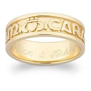  Engraved Mo Anam Cara Soul Mate Band, Size 8 Jewelry