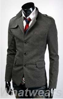 Mens Slim Fit Up Collar Coat Jacket 2 Color 4 size Z69  