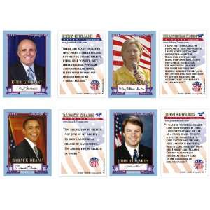 2008 Hype Campaign 7 Card Set Barack Obama, Hillary Clinton, John 