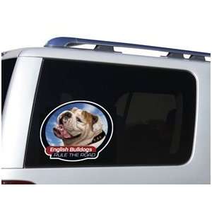    * ENGLISH BULLDOG CAR Window 1 Way GRAPHIC Vision FILM Automotive