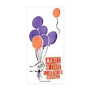  MATES OF STATE   Limited Edition Concert Poster   by Print 
