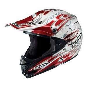   X5N FANG MC1 WH/RD/BK SIZEXXS MOTORCYCLE Off Road Helmet Automotive
