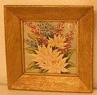 VTG Embossed WOOD Picture FRAME 5x7 5 x 7 Brown & Gold