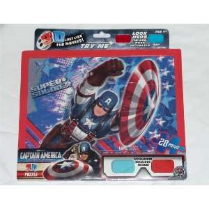  Marvel Captain America 3D Puzzle: Toys & Games
