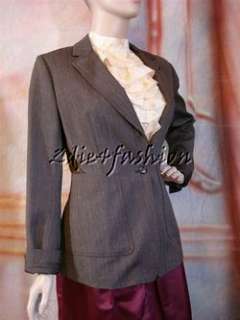 1950 YSL YVES SAINT LAURENT Charcoal Gray Jacket 42 10  