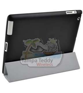 NEW FOR APPLE iPad 2 BLACK TPU CASE works w Smart Cover  